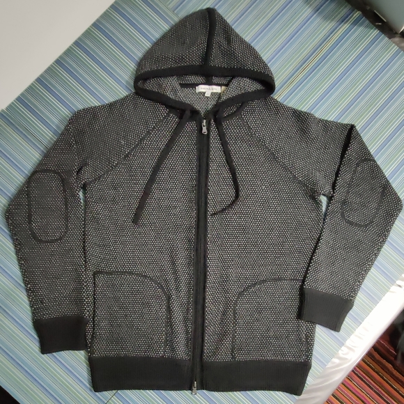 Barrow & Grove, size S gray cashmere hoodie - Picture 1 of 8